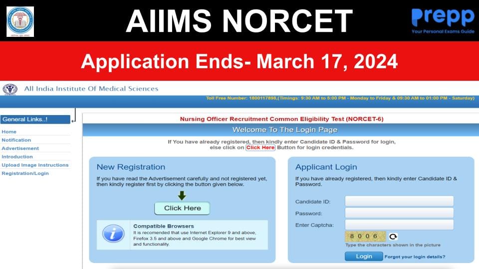 AIIMS NORCET 6 Notification 2024 Out; Steps to Apply Online