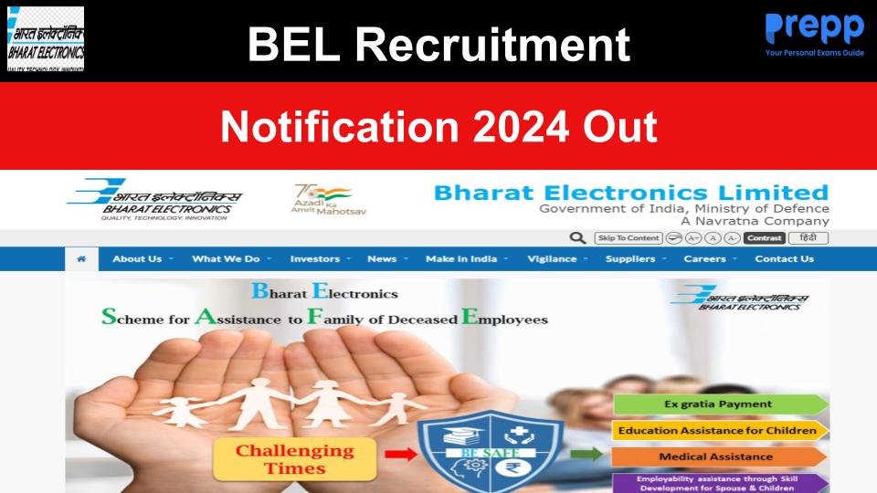 BEL Recruitment 2024 Notification Out for Trainee Engineers; Direct ...