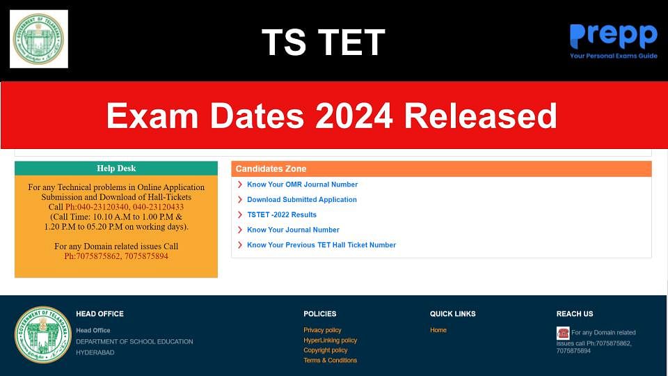 TSTET Exam Dates 2024 Released at tstet.cgg.gov.in; Download Schedule PDF
