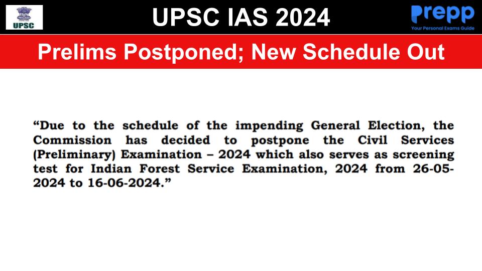 UPSC Prelims 2024 Postponed to June 16: Check Details Here