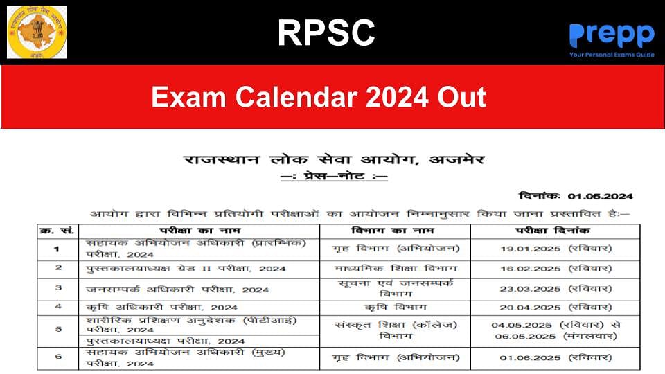 Rpsc New Calendar 2025 