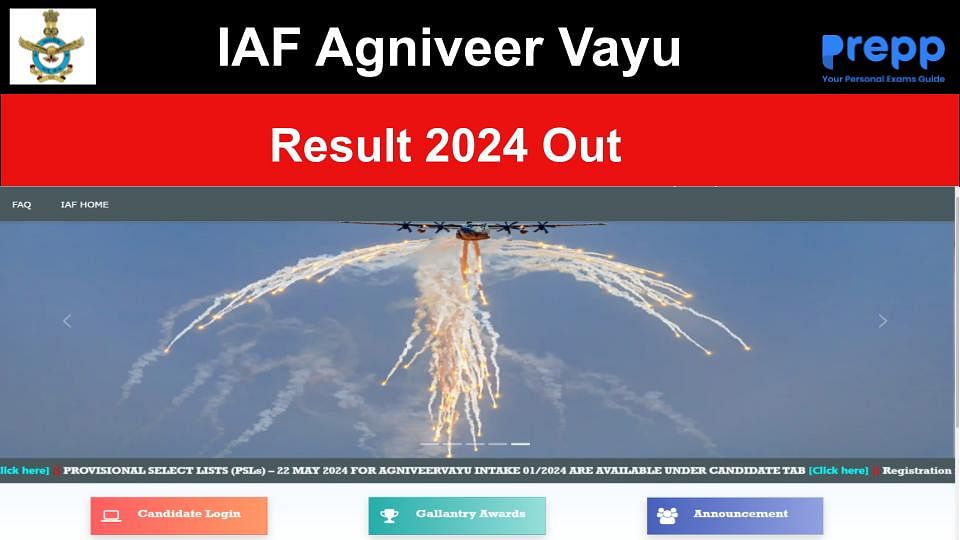 IAF Agniveervayu Result 2024 Out at agnipathvayu.cdac.in: List of ...