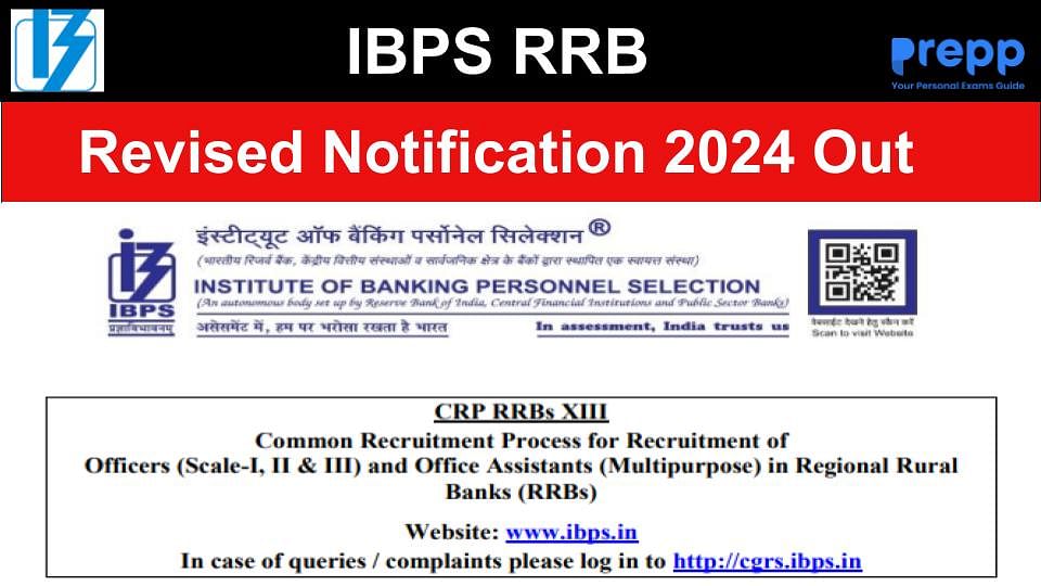 IBPS RRB Vacancy 2024 Updated: Check Revised Notification PDF