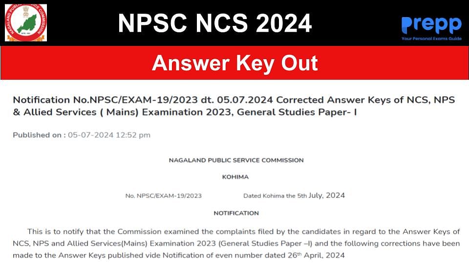 NPSC Final Answer Key 2023 Out for NCS, NPS & Allied Services