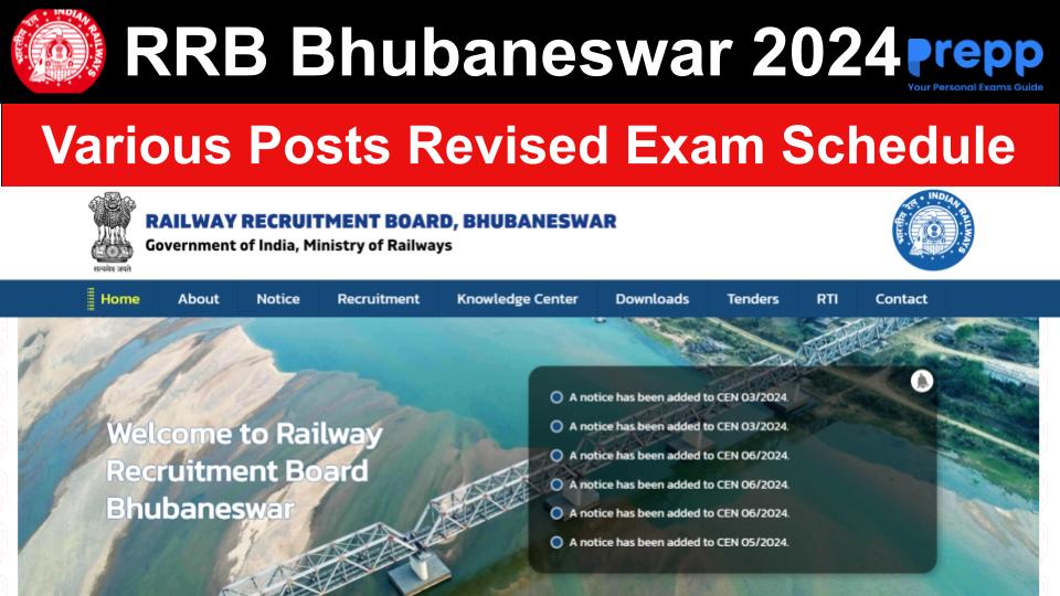 RRB 2024 Exam Revised Schedule for Various Posts; Check Details