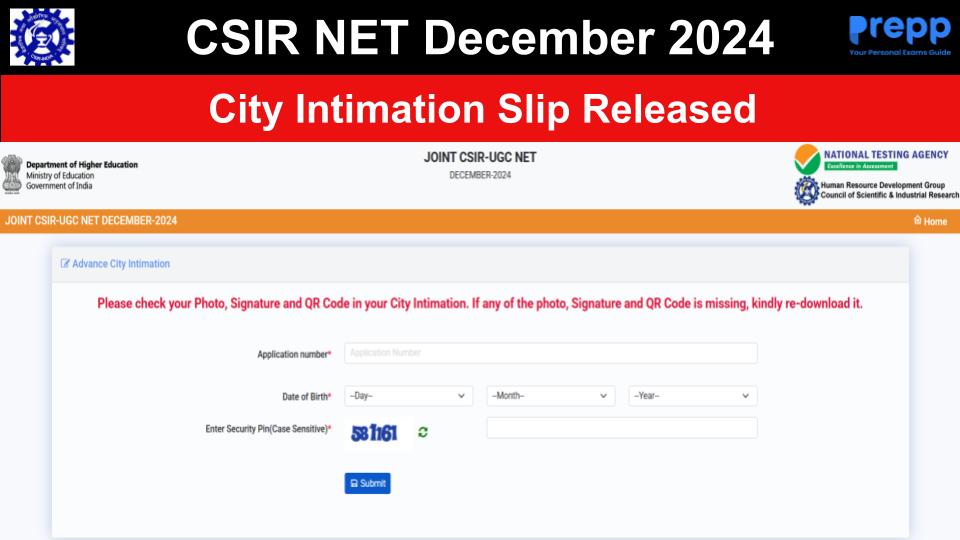 CSIR NET Admit Card 2025 Out Soon; Direct Link to Download City ...