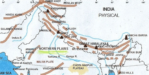The Northern & North-Eastern Mountains - Geography Notes