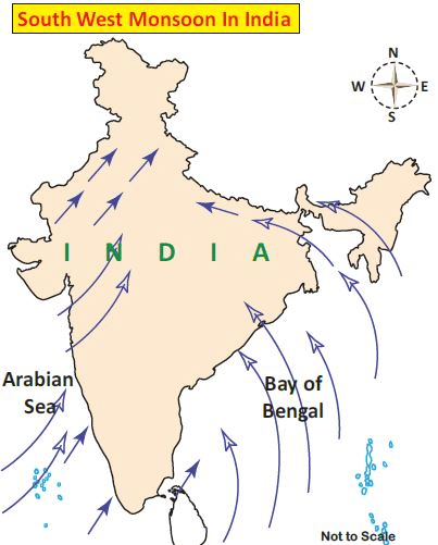 Southwest Monsoon Winds in India