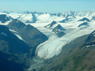 Valley or Alpine glacier