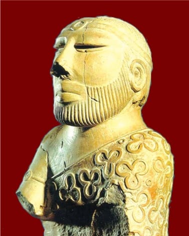 Bearded priest,*Source: 11th Fine Arts NCERT
