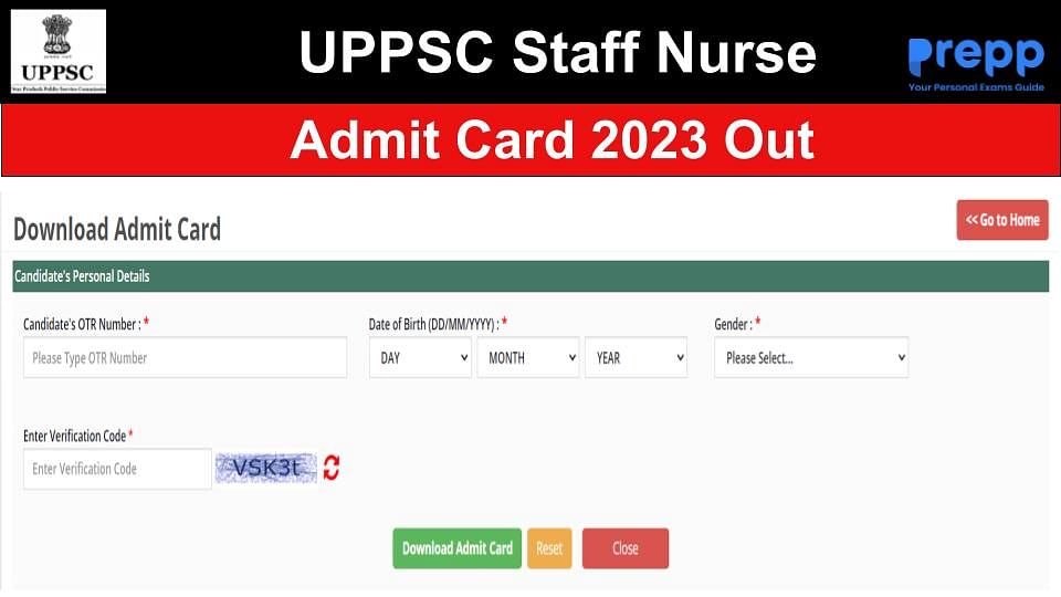 UPPSC Staff Nurse Unani 2023 Mains Admit Card Out Now