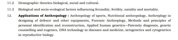 UPSC Anthropology Syllabus for IAS Mains- Anthropology Syllabus Paper-I 7