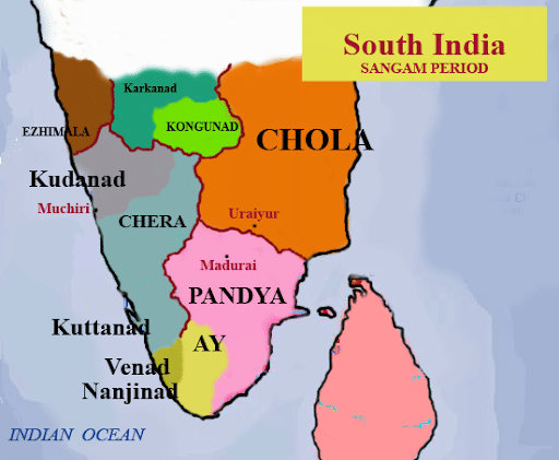 kingdoms during Sangam age