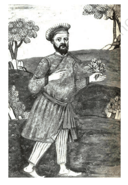 A painting Depicting Tavernier in Indian clothes