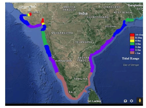 Tidal Energy Potential in India