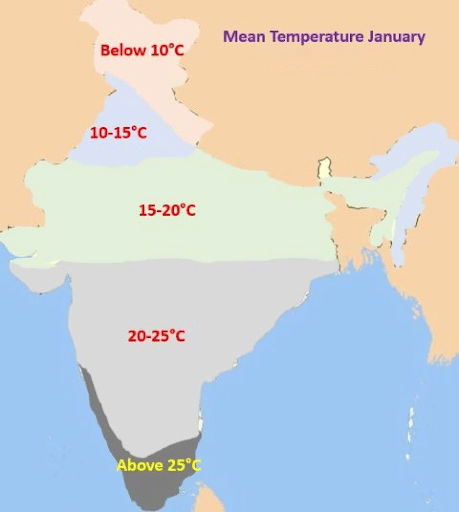 Temperature Distribution in Winter Season