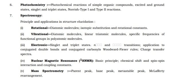 UPSC Chemistry Syllabus- Chemistry Optional Syllabus Paper-II 3