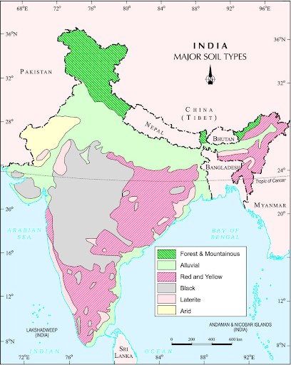 Types of Soil in India