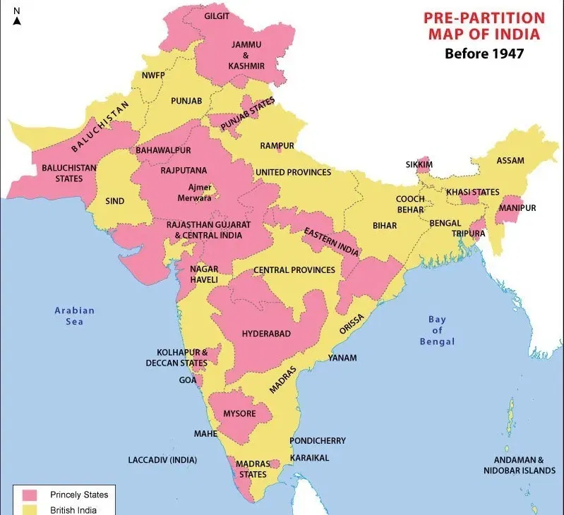 Princely States At The Time of Independence