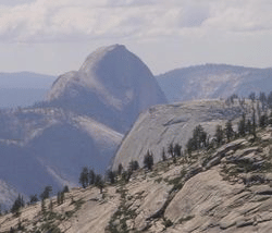 A granite monolith in Yosemite National Park
