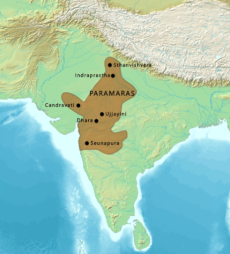 Geographical area of Paramaras