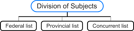 Division of subjects 