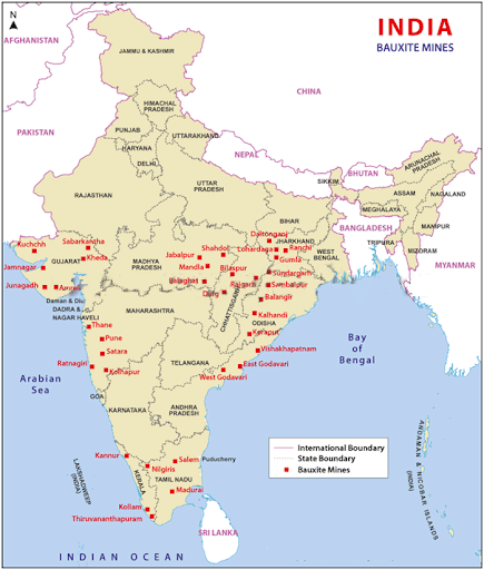 Bauxite Reserves in India