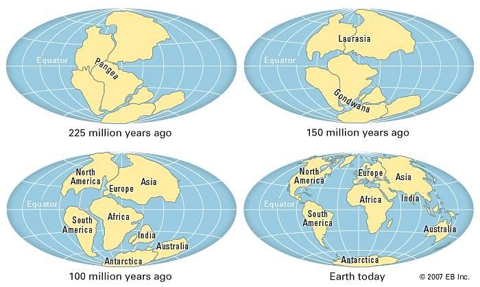 Continental Drift Theory by Wegener