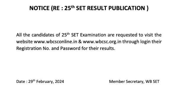 Result Notice