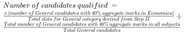 Formula for Number of Qualified Candidate