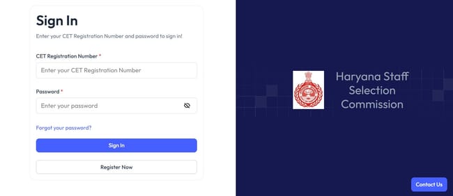 HSSC CET Apply Online