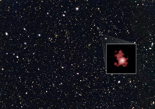 Hubble Image of Galaxy after Big Bang