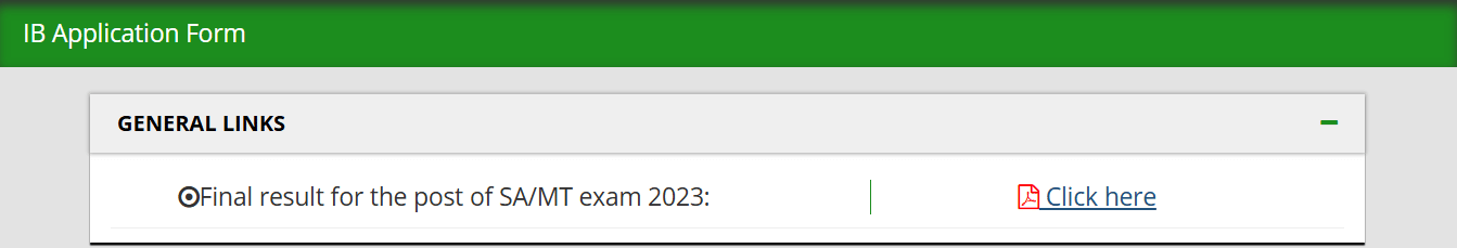 IB Result Link