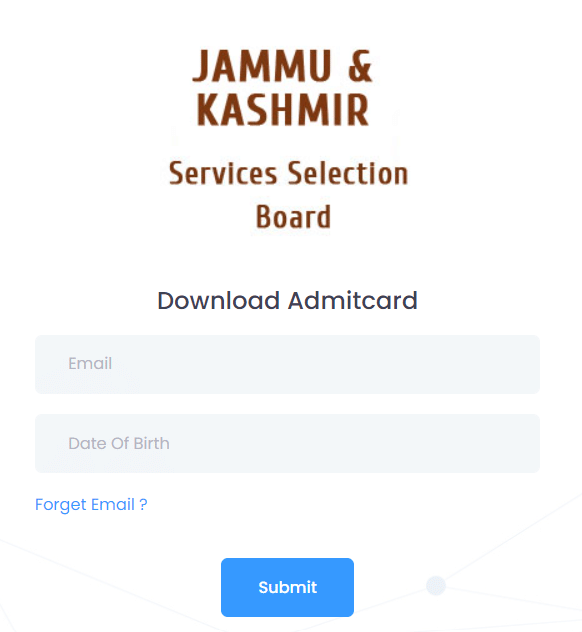 JKSSB Admit Card
