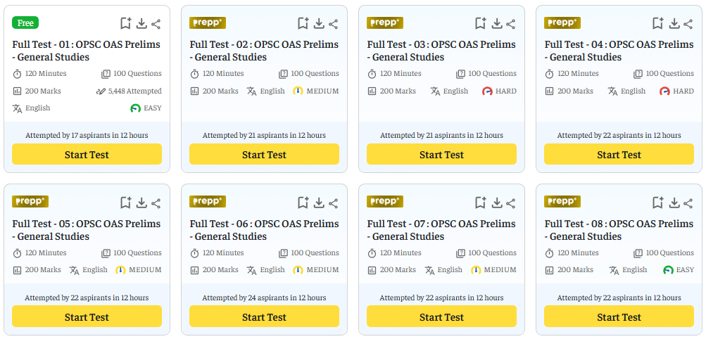 OPSC Test Series