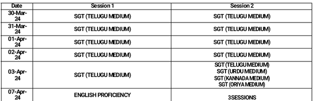 AP DSC New Schedule