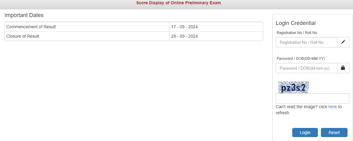 IBPS RRB PO Scorecard
