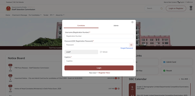 SSC CGL Re Exam City Slip Link