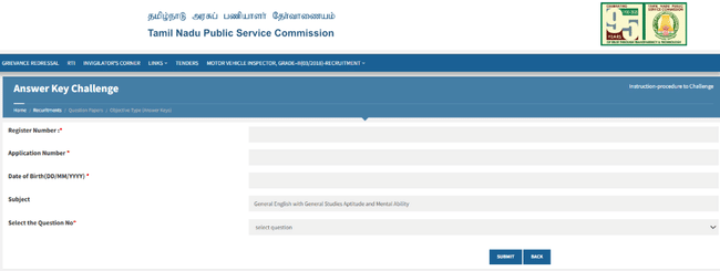 TNPSC Group 2 Answer Key 2025 Raise Objection Window 
