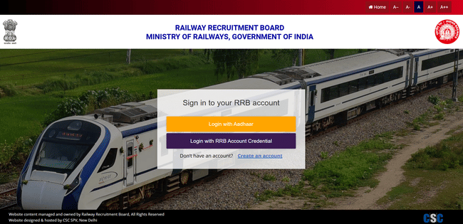 RRB JE 2025 Apply Online 