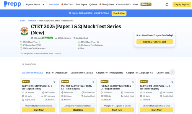 CTET 2026 Mock test