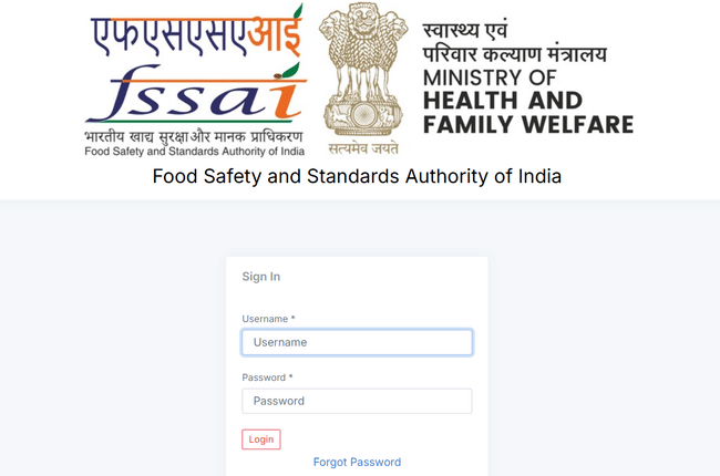 fssai food analyst 2026 login