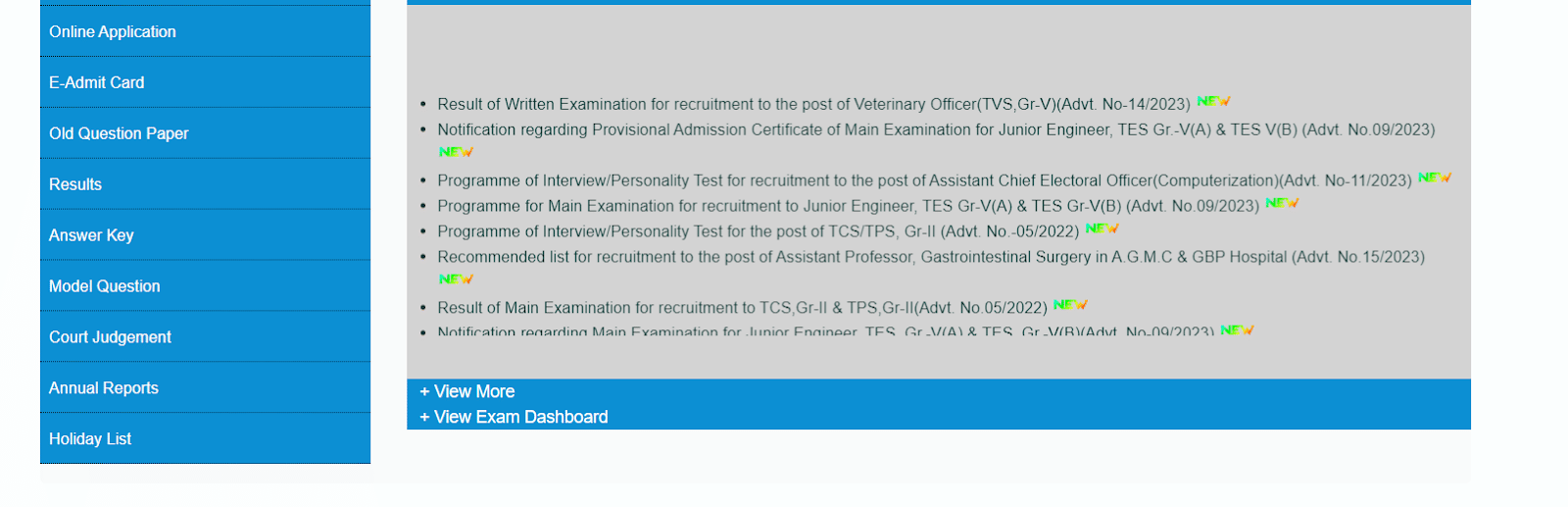 TSPC VO Result out
