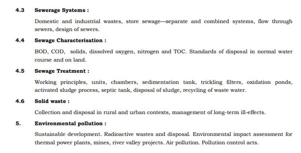  UPSC Civil Engineering Syllabus