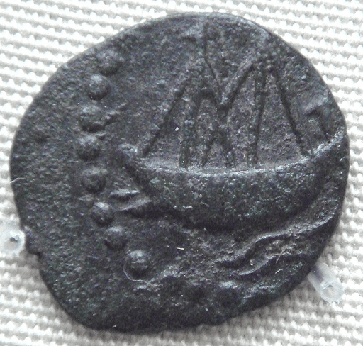 Vasishthiputra Pulumavi's lead coin depicts an Indian ship