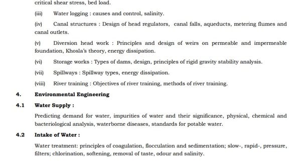 UPSC Civil Engineering Syllabus