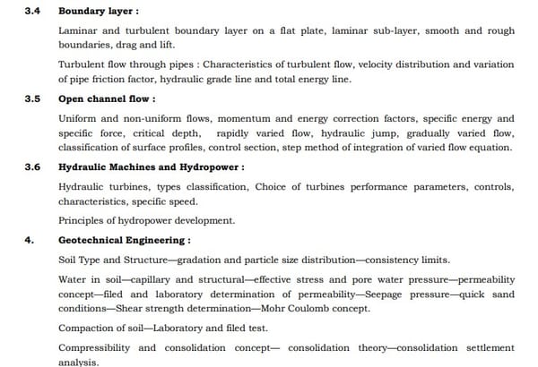 UPSC Civil Engineering Syllabus