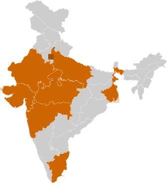 Major Textile Hubs in India