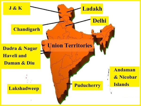 Union Terirtorries of India