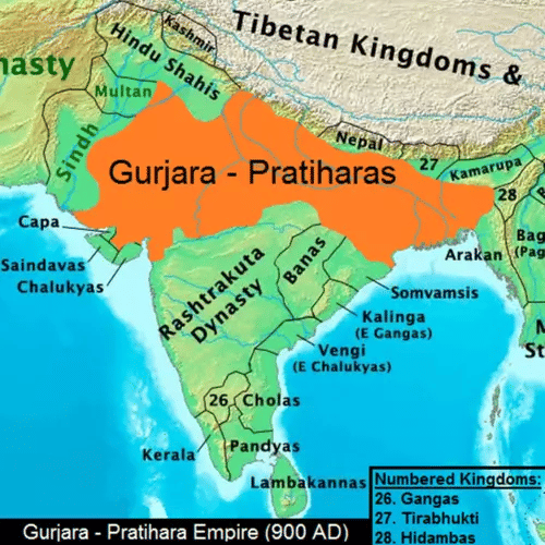 Region of Gurjara-Pratihara Dynasty